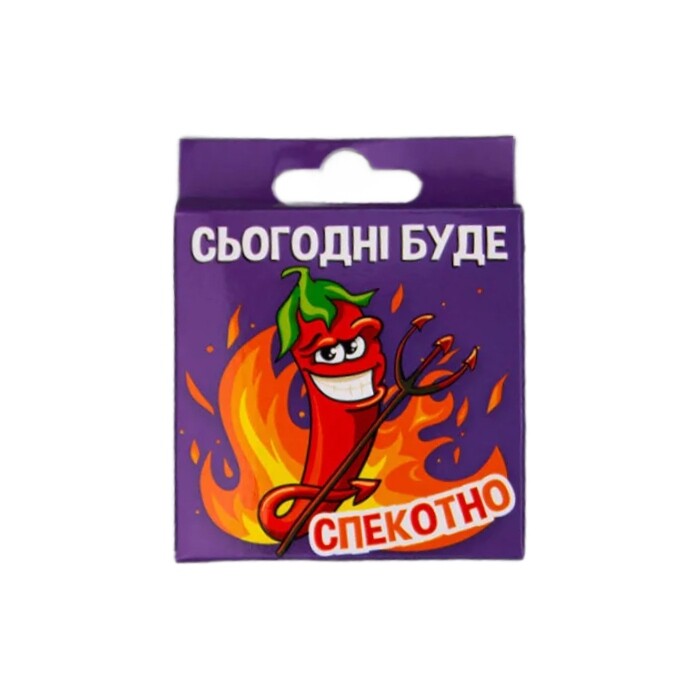 Презерватив латексний VidDushi Перчик, у яскравій упаковці, 1 шт - Зображення 1