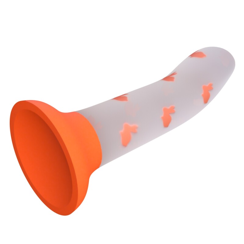 Фалоімітатор на присосці Pretty Love Magical Nightfall світиться в темряві, оренжевий, 17 х 3.3 см - Зображення 4