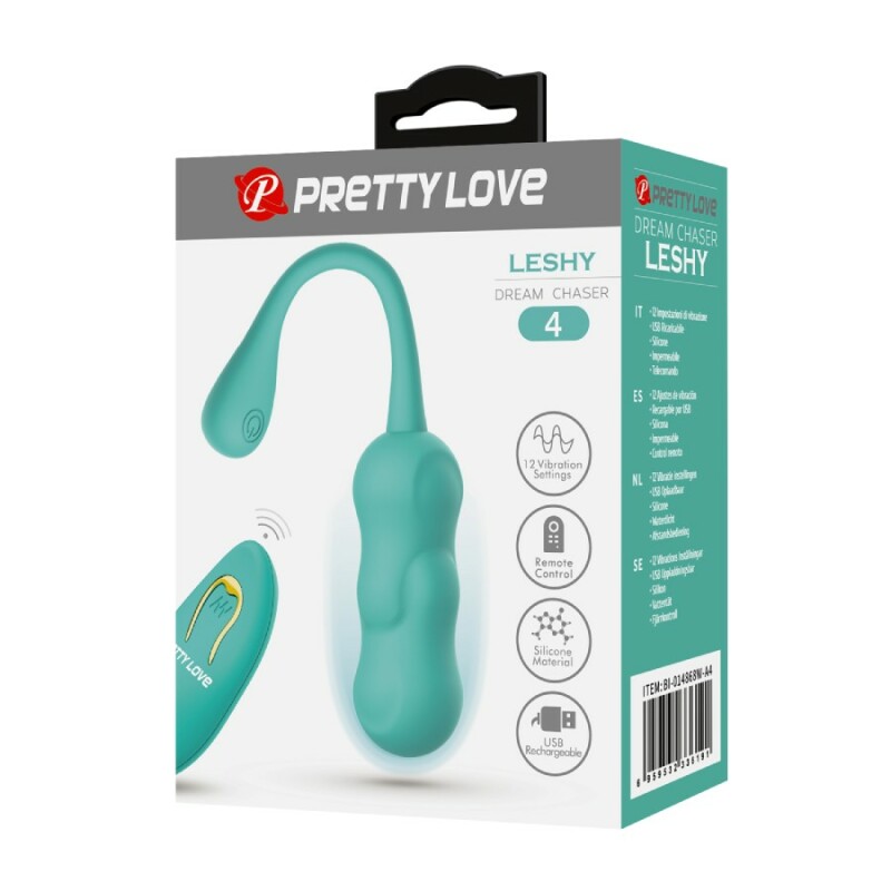 Віброяйце Pretty Love Leshy з пультом, зелене, 18.6 х 2.8 см - Зображення 9