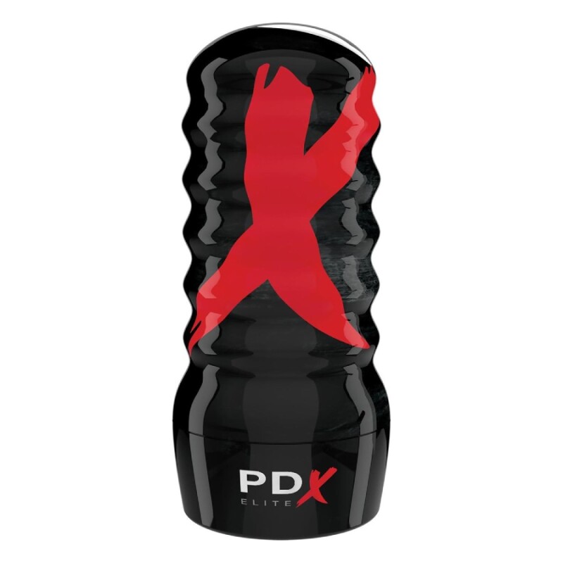 Мастурбатор Pipedream PDX Elite в колбі, чорний, 19.1 х 7.5 см - Зображення 2