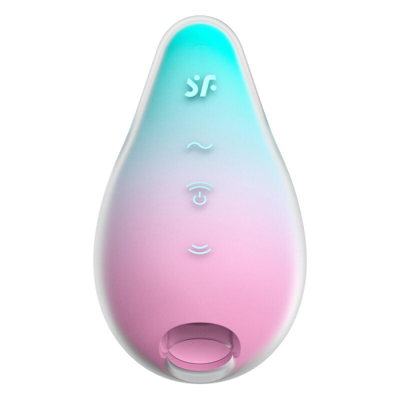 Вакуумний стимулятор Satisfyer Mermaid Vibes з вібрацією, рожево-зелений, 9.5 х 1.5 см - Зображення 3