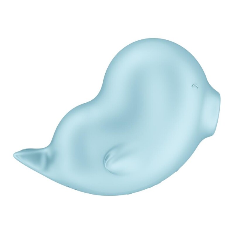 Вакуумний стимулятор Satisfyer Sassy Seal з вібрацією, блакитний, 9.5 х 9.5 см - Зображення 4