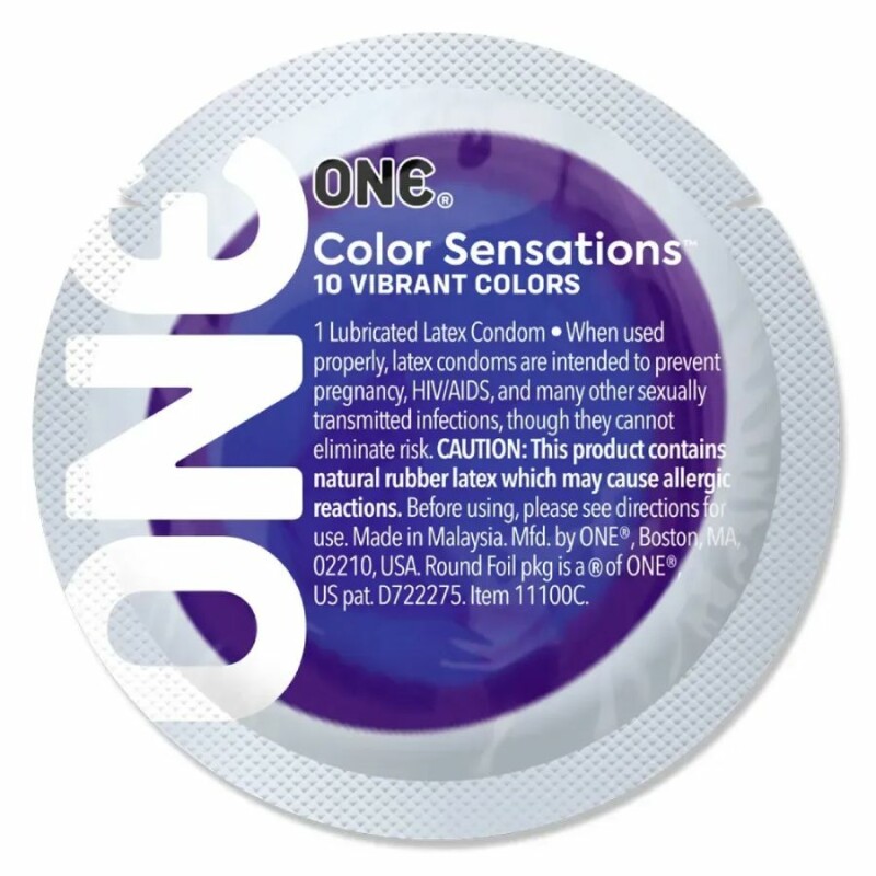 Набір різнокольорових презервативів One Color Sensations, 5 шт - Зображення 7