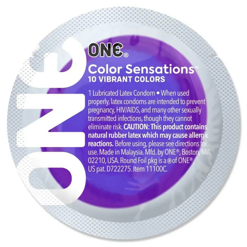 Набір різнокольорових презервативів One Color Sensations, 5 шт - Зображення 7