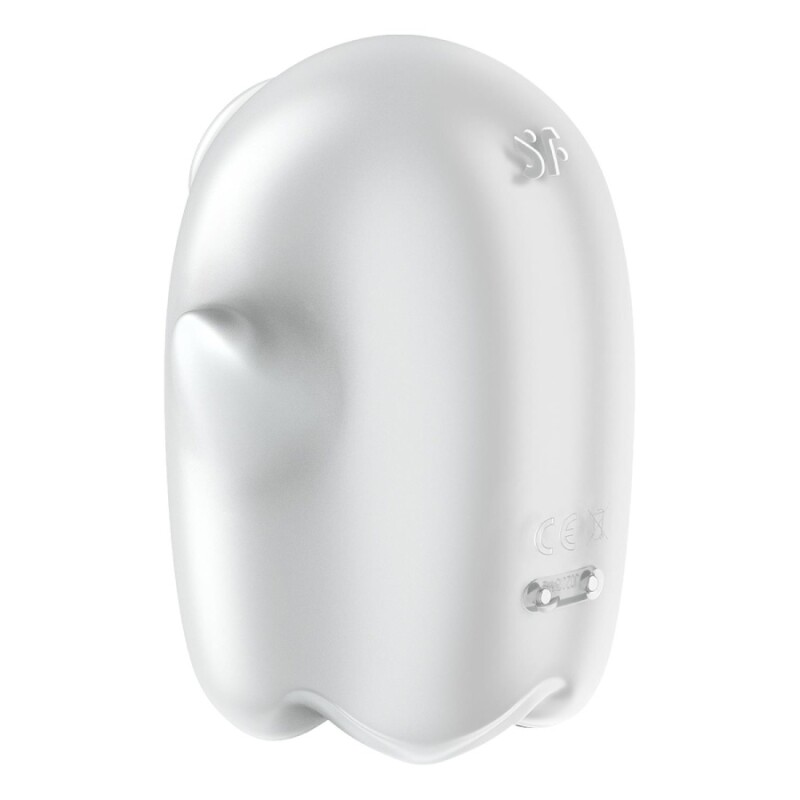 Вакуумний стимулятор Satisfyer Glowing Ghost з вібрацією, білий, 8.4 х 5.8 см - Зображення 5