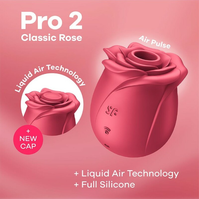 Вакуумний стимулятор Satisfyer Pro 2 у вигляді троянди, рожевий, 6.2 х 6.2 см - Зображення 6