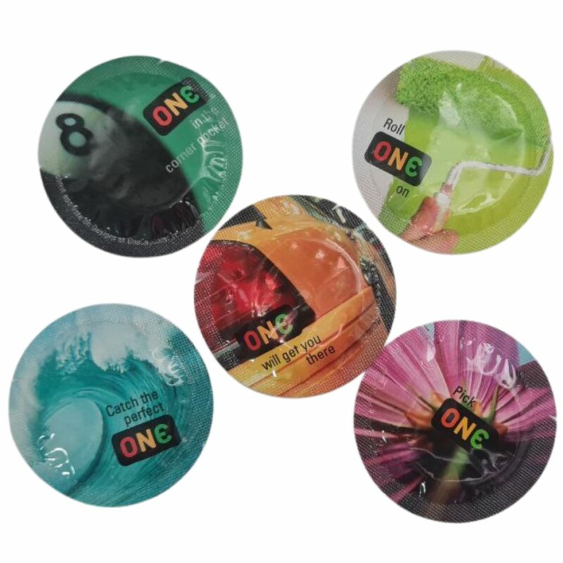 Набір різнокольорових презервативів One Color Sensations, 5 шт - Зображення 1