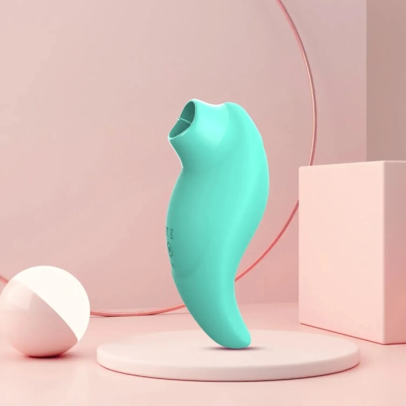 Вібратор для клітора Every Night Toys Jen із стимулюючим язичком, зелений, 11 х 5.1 см - Зображення 1