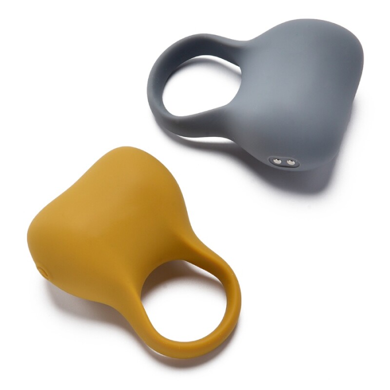 Ерекційне віброкільце Sweet Em Silky Ring з пультом, жовте, 7.6 х 5.7 см - Зображення 4