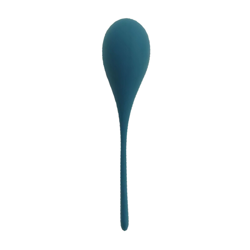 Тренажер Кегеля Sweet Em Kegel Ball з хвостиком, синій, 70 г, 14 х 3.3 см - Зображення 1