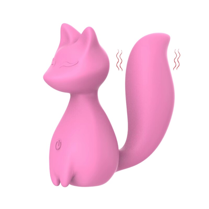 Мінівібратор для клітора Every Night Toys Doris у формі лисички, світло-рожевий, 8 х 3.5 см