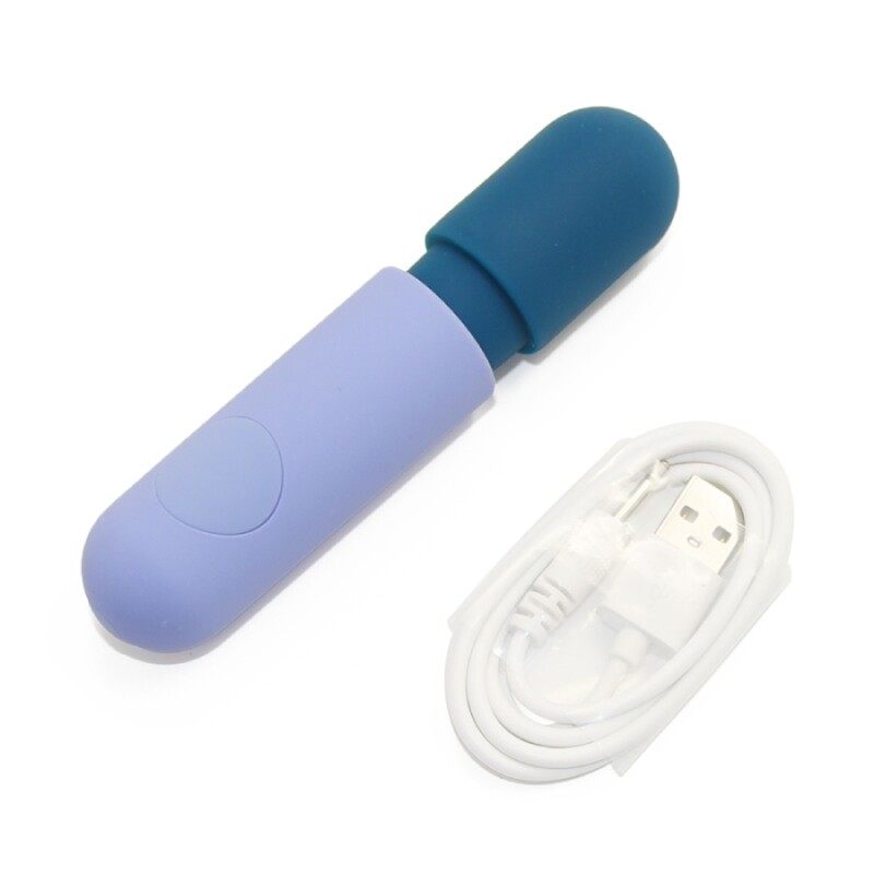 Мінівібратор-мікрофон Sweet Em Mini Wand синій, 11.8 х 2.6 см - Зображення 3