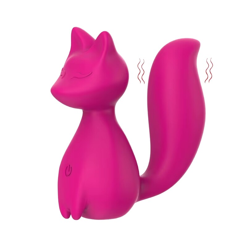 Мінівібратор для клітора Every Night Toys Doris у формі лисички, рожевий, 8 х 3.5 см