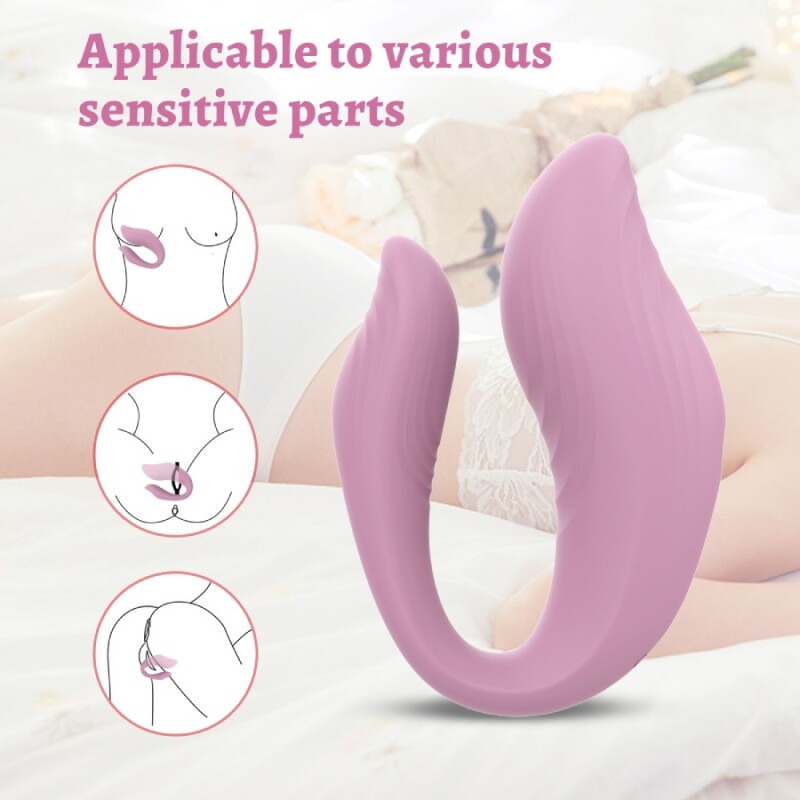 Вібратор для пар Every Night Toys Cosima з пультом, рожевий, 21.2 х 3.6 см - Зображення 1