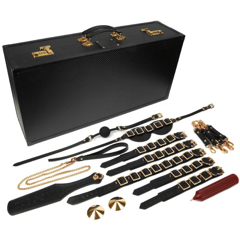Набір для БДСМ Taboom Desires Masterpiece Case чорний, 11 предметів - Зображення 1