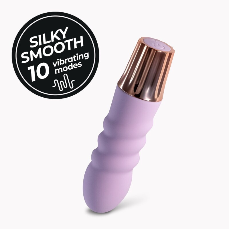 Мінівібратор Crushious Mellow Bubbles 10 режимів вібрації, лавандовий, 11 х 2.8 см - Зображення 1