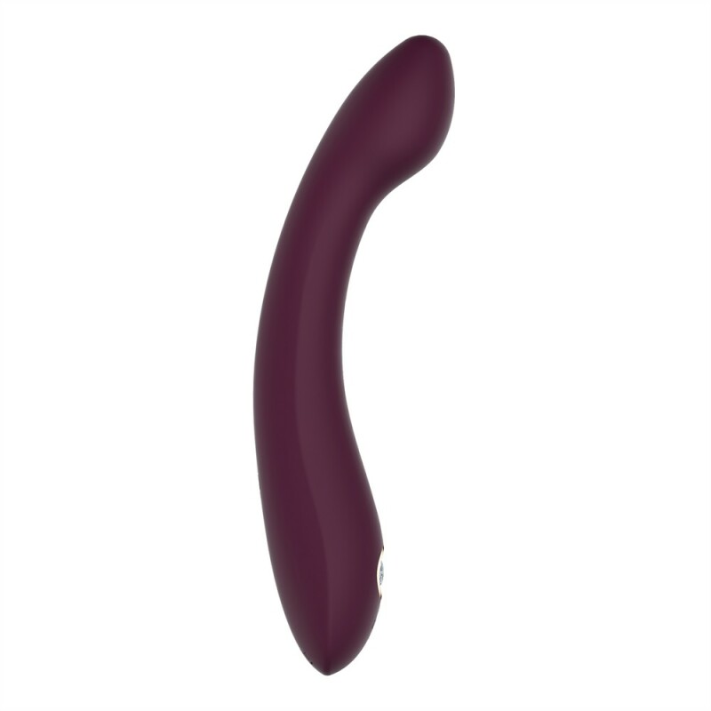 Вібратор для точки G Dream Toys Essentials зі стразами, бордовий, 21.8 × 3.6 см - Зображення 2