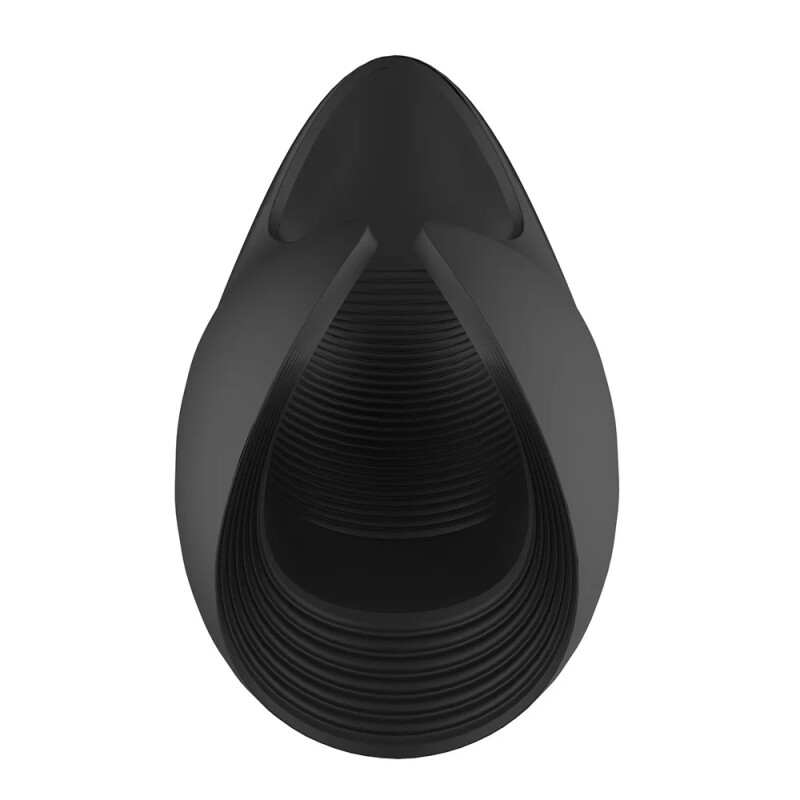 Мастурбатор відкритий Dream Toys Essentials з вібрацією, чорний, 13 х 5 см - Зображення 4