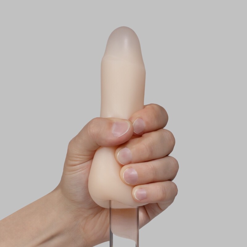 Мастурбатор-яйце Crushious Ezy Egg the Skilled вагіна, бежевий, 8.7 х 5.6 см - Зображення 5