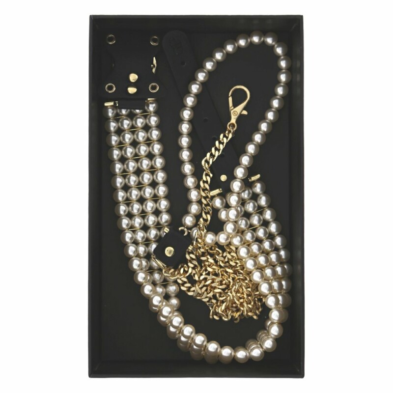 Нашийник з повідцем Guilty Pleasure Luminious Pearl з перлами - Зображення 7