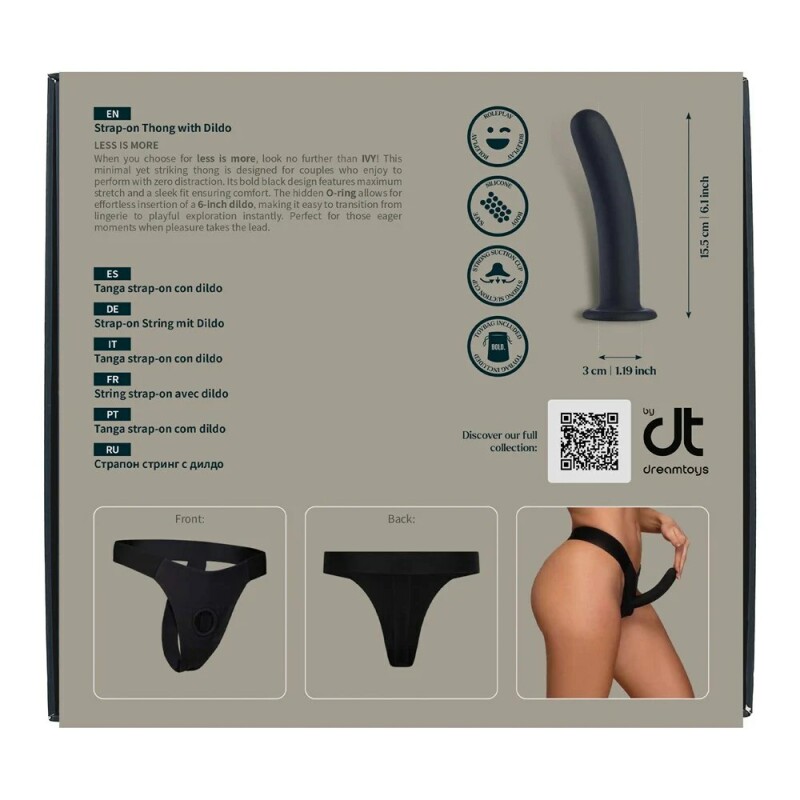 Страпон на трусиках Dream Toys Bold, чорний, 12.7 х 3 см - Зображення 8