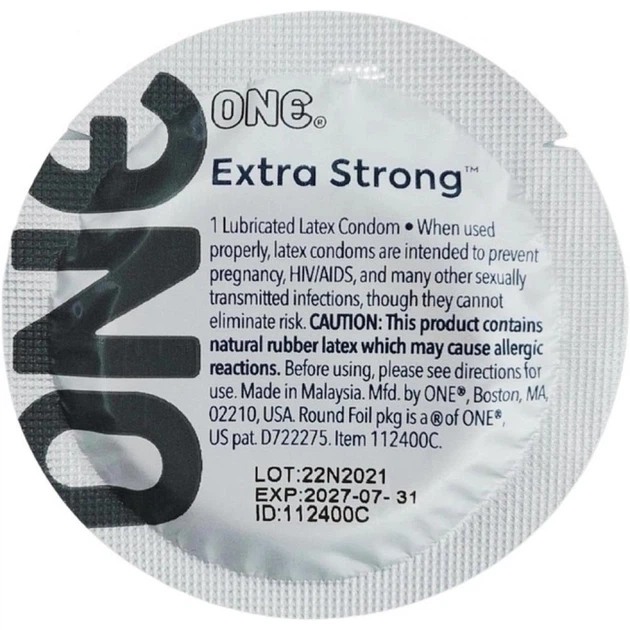 Презервативи латексні One Extra Strong з різним дизайном, 5 шт
