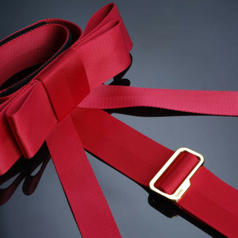 Наручники UPKO Bowknot Bed Restraint Straps з бантиками, червоні - Зображення 1