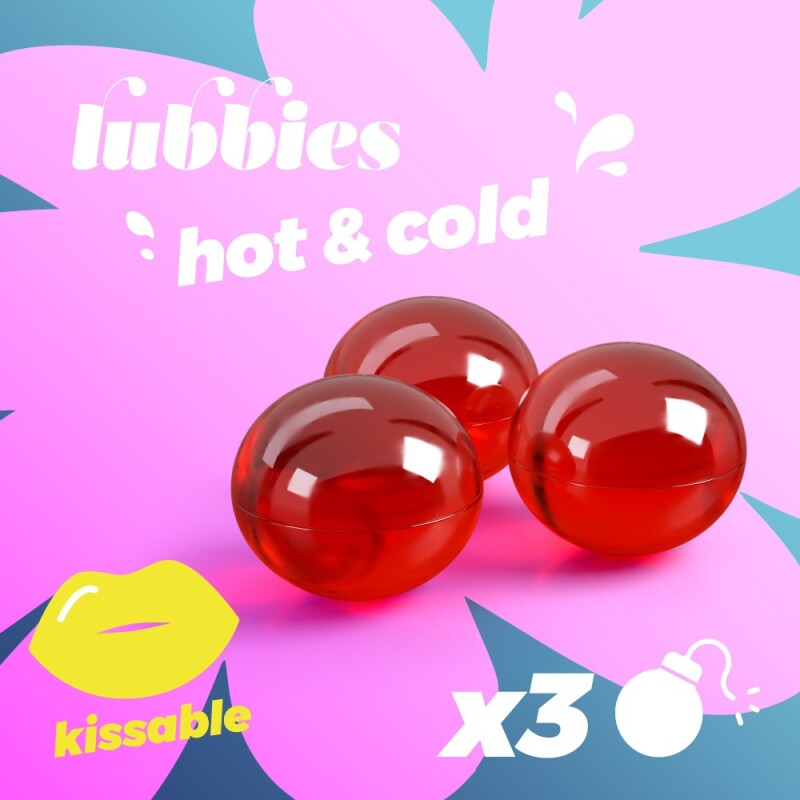 Кульки для масажу Crushious Lubbies з охолоджуючим та зігріваючим ефектом, 3 шт