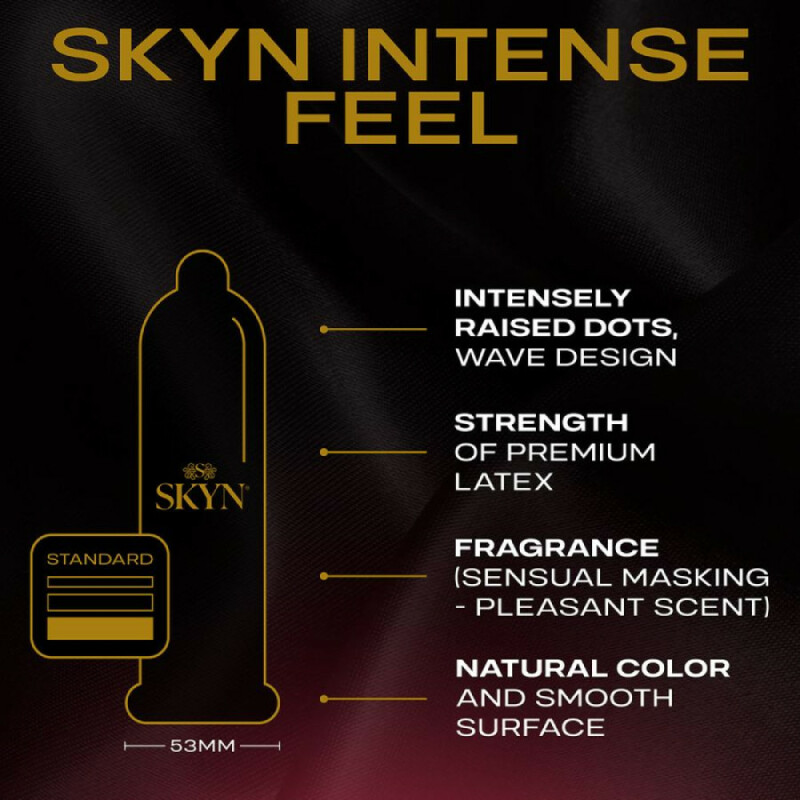 Презервативи безлатексні SKYN Intense Feel, з рельєфом, 10 шт - Зображення 2