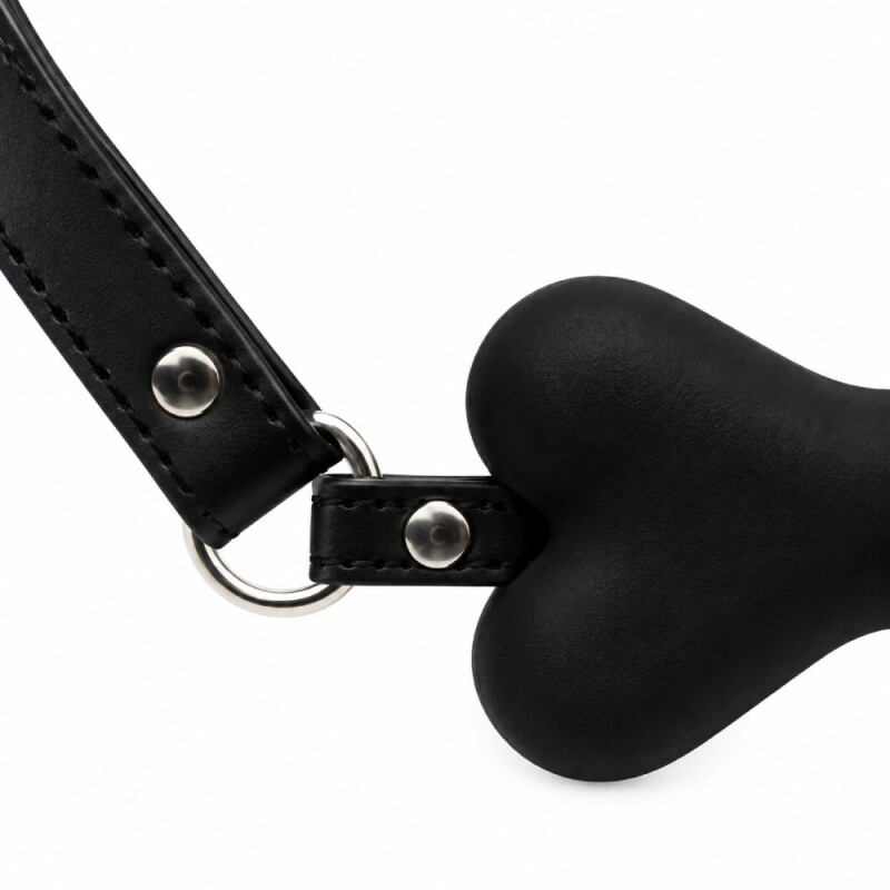 Кляп у вигляді кістки DS Fetish з надписом BITCH, чорний - Зображення 4