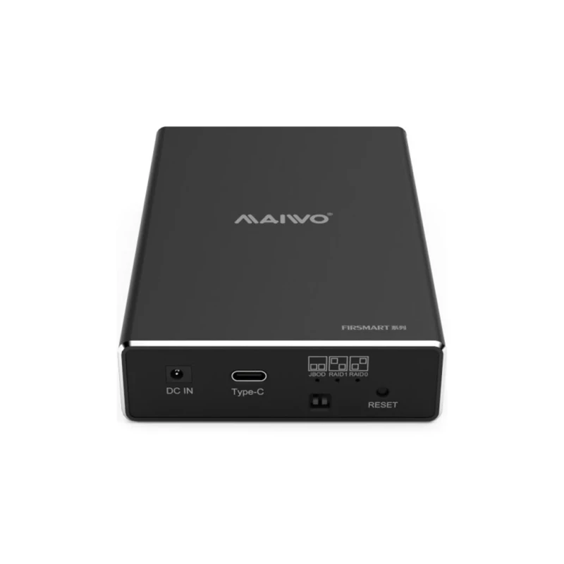 Maiwo 2*HDD 2.5" SATA/SSD up to 9.5mm USB3.1 GEN2 Type-C, RAID 0,1 (K25272C) (UA)
