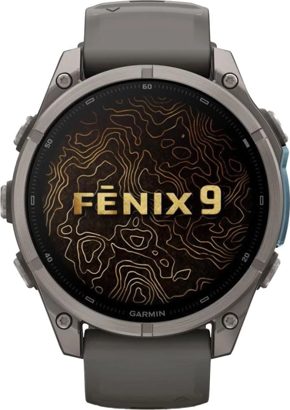 Смарт-часы Garmin Fenix 9 47mm Titanium with Pebble Gray Silicone Band (010-04762-00/01) - Зображення 1
