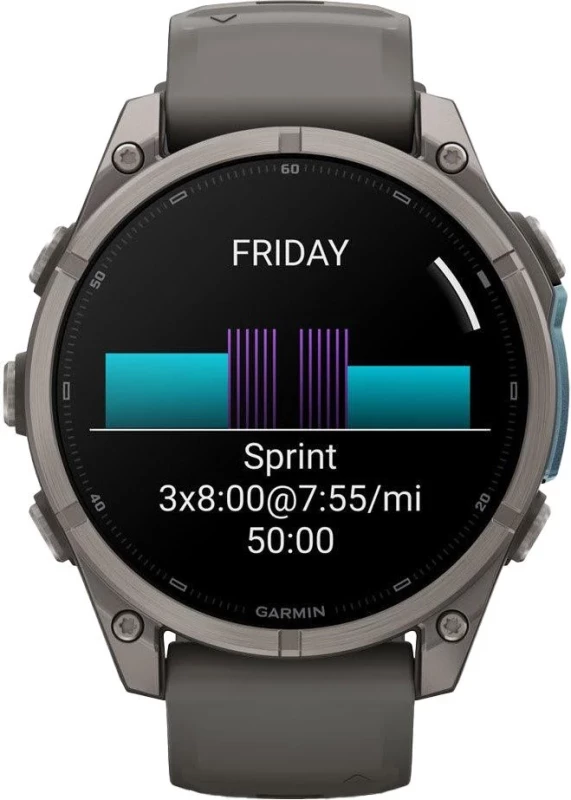 Смарт-часы Garmin Fenix 9 47mm Titanium with Pebble Gray Silicone Band (010-04762-00/01) - Зображення 7