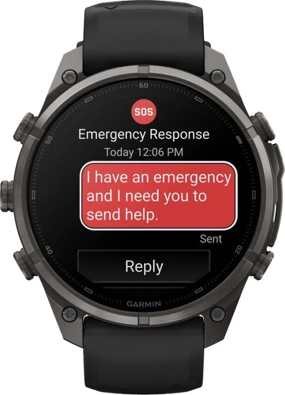 Смарт-часы Garmin Fenix 9 Pro inReach 47mm Carbon Gray DLC Titanium w. Black/Pebble Gray Silicone B. (010-04336-10/11) - Изображение 6