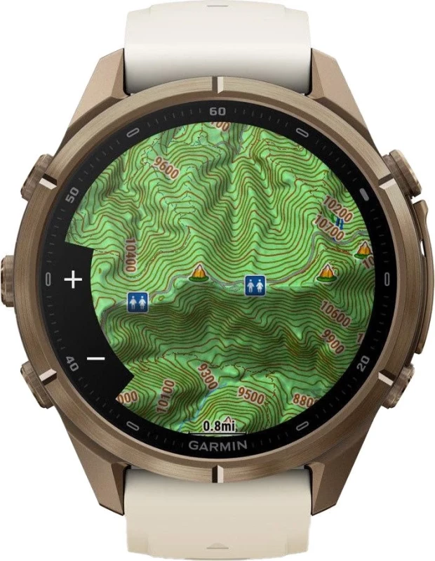Смарт-часы Garmin Fenix 9 Pro inReach 43mm Autumn Gold Titanium with Cream/French Gray Silicone Band (010-04335-20/21) - Изображение 9