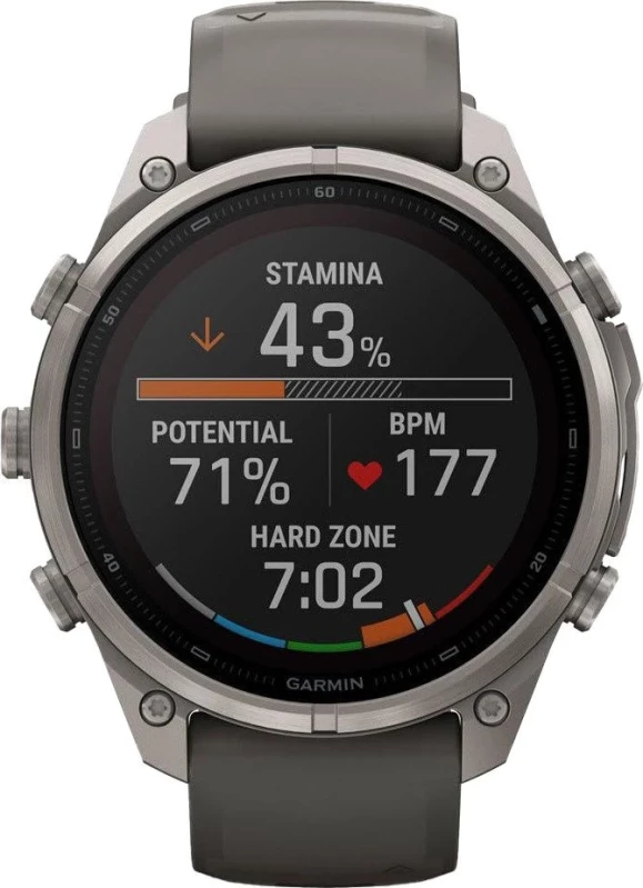 Смарт-часы Garmin Fenix 9 Pro inReach Solar 47mm Titanium with Pebble Gray/Silver Gray Silicone Band (010-04338-00/01) - Зображення 5
