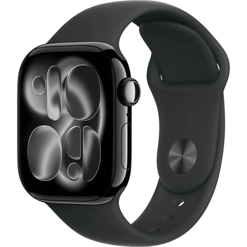 Apple Watch Series 11 GPS 42mm Jet Black Alu. Case w. Black S. Band - M/L (MEQU4)