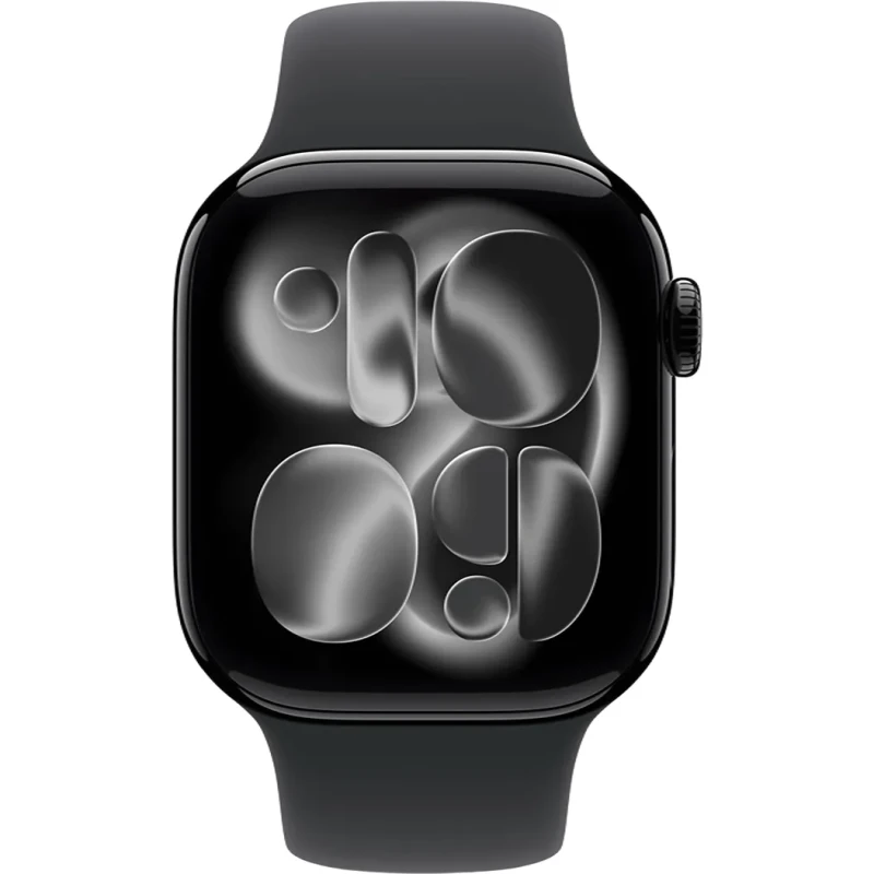 Apple Watch Series 11 GPS 42mm Jet Black Alu. Case w. Black S. Band - M/L (MEQU4) - Зображення 1