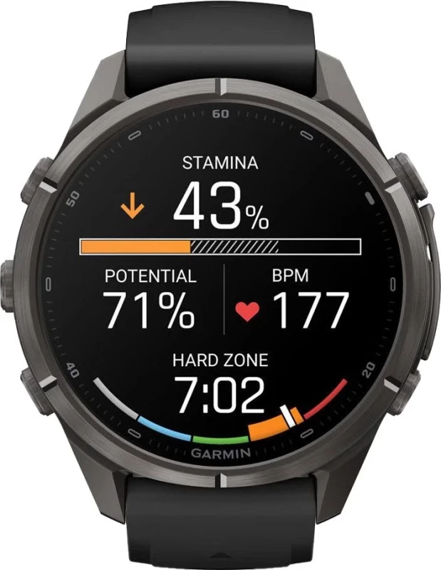 Смарт-часы Garmin Fenix 9 Pro 43mm Carbon Gray DLC Titanium with Black/Pebble Gray Silicone Band (010-04335-15/16) - Зображення 3