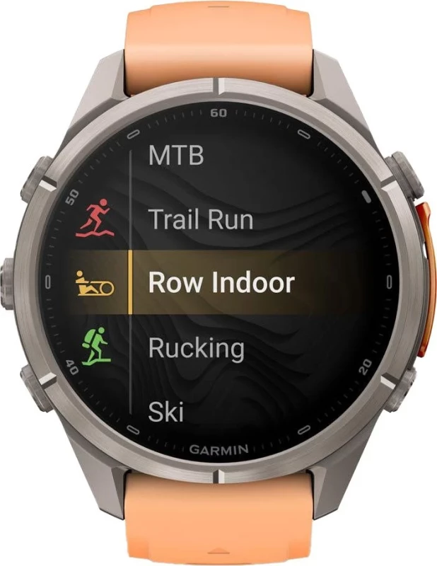 Смарт-часы Garmin Fenix 9 Pro inReach 43mm Titanium with Shell Pink/Autumn Orange Silicone Band (010-04335-00/01) - Изображение 5