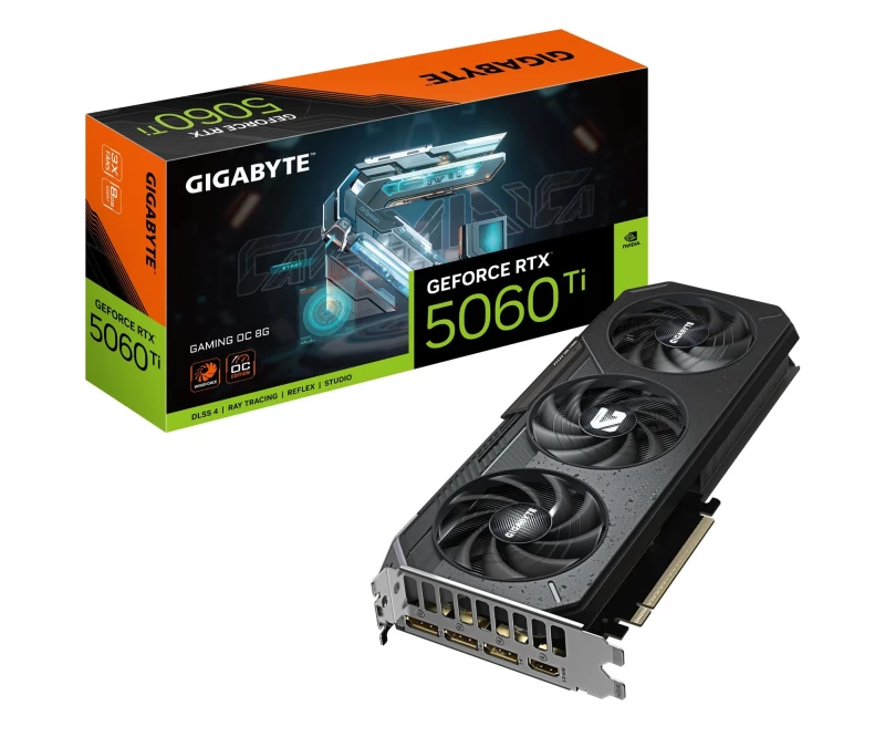 Gigabyte GeForce RTX 5060 Ti Gaming OC 8GB GDDR7 DLSS4 (GV-N506TGAMING OC-8GD) EU