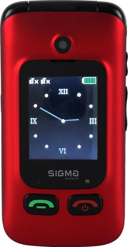 Sigma mobile Comfort 50 Shell Duo Type-C Black-Red (4827798212325) (UA) - Зображення 1