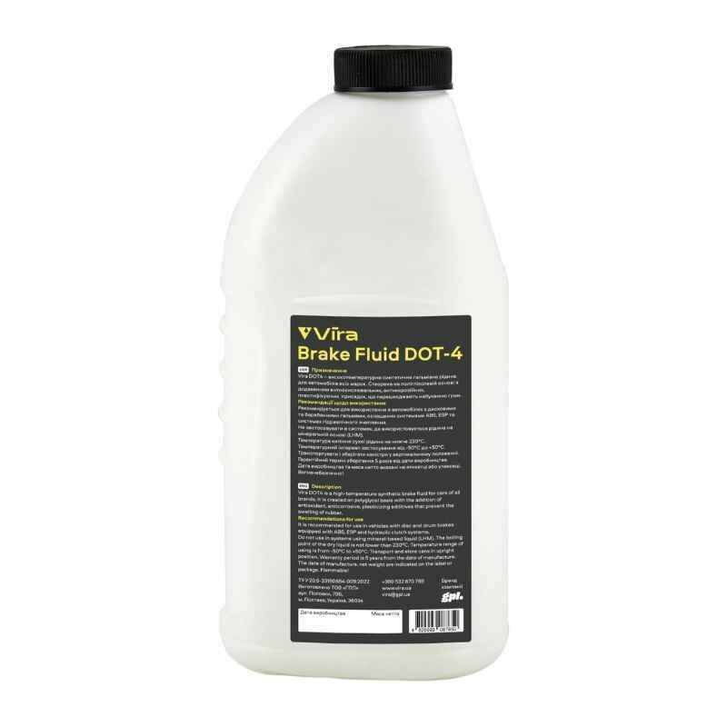 Тормозная жидкость Vira Dot 4 Brake Fluid 0,5 л для автомобиля (VI1001) - Зображення 1