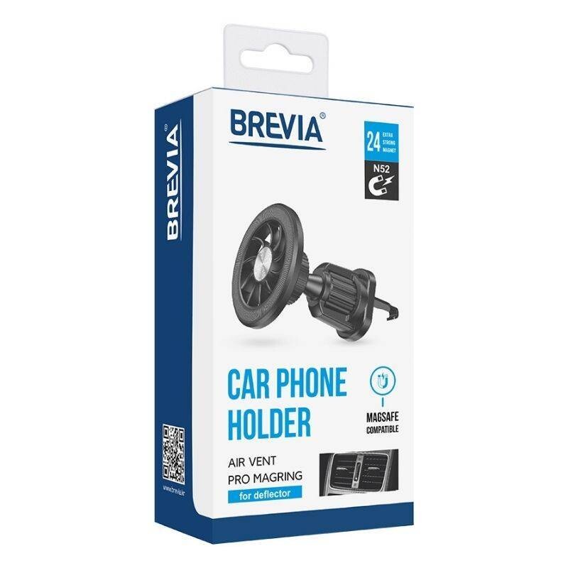 Тримач телефона BREVIA Air Vent Pro MagRING для дефлектора, магнітний Magsafe (100шт.) (48610) - Зображення 5