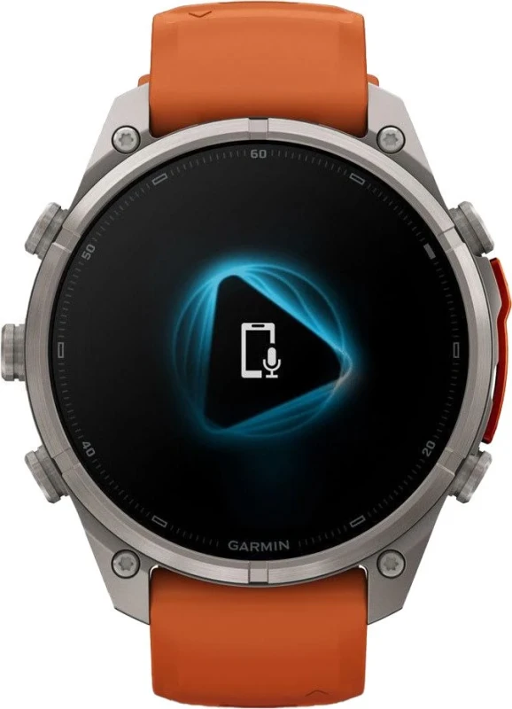 Смарт-часы Garmin Fenix 9 Pro 47mm Titanium with Autumn Orange/Spark Orange Silicone Band (010-04336-05/06) - Изображение 5