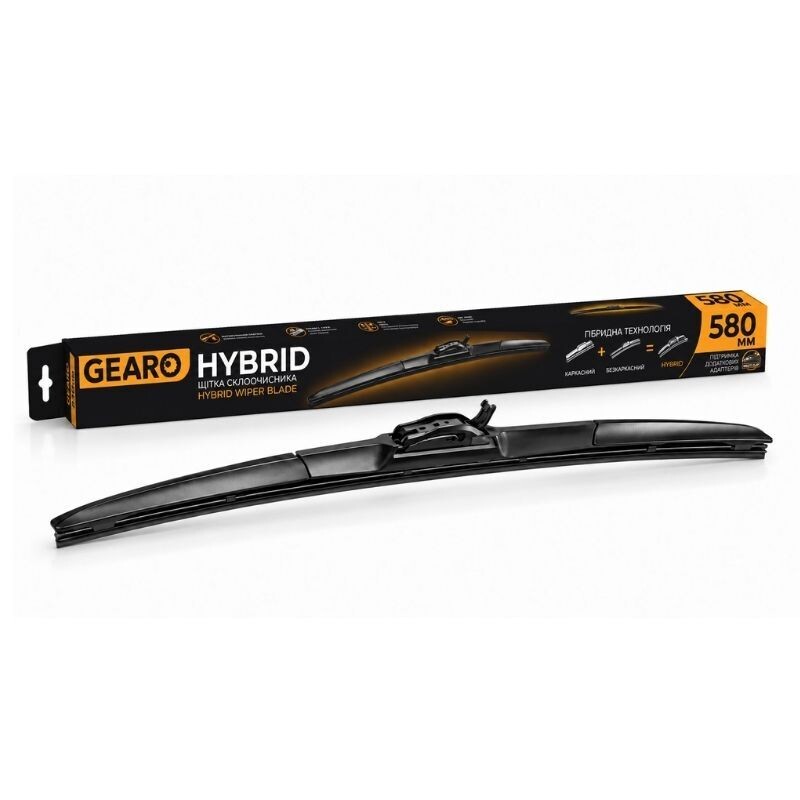 Щетка стеклоочистителя гибридная GEARO Hybrid Multi Clip 23"/580 мм (GE2323)