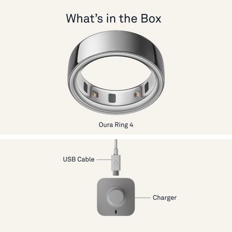 Oura Ring 4 Ceramic Cloud Size 9 (JZ90-57460-09) - Зображення 1
