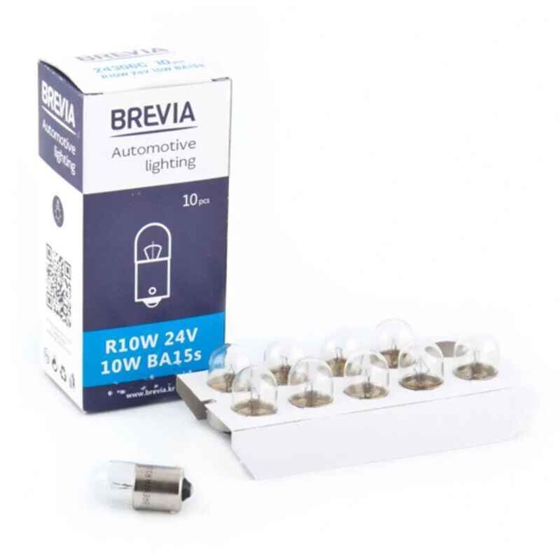 Галогенные лампы Brevia R10W 24V набор 10 штук в упаковке (24306C)