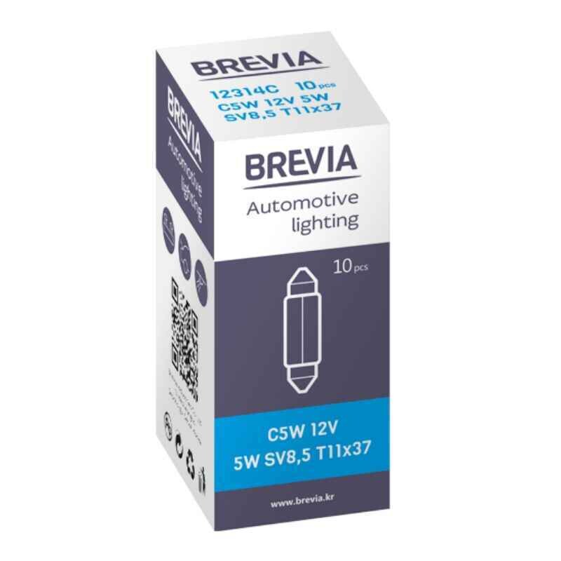 Галогенные лампы Brevia C5WT11x37 12V набор 10 штук в упаковке (12314C) - Зображення 2