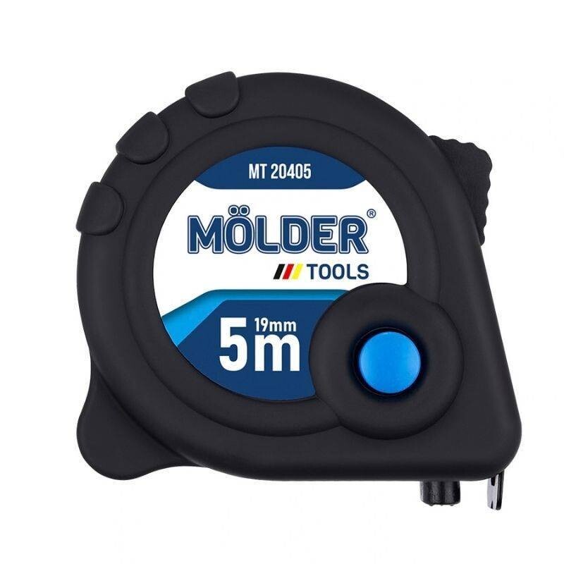 Рулетка Molder сталь, soft touch, 5м, 19мм (12/120) (MT20405) - Изображение 1